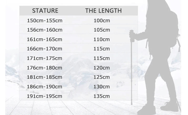 Bastão de Caminhada HEALING em Fibra de Carbono