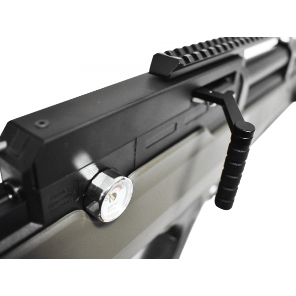 Carabina de Pressão PCP Behemoth PS-R2-SF 6.35mm - Nova Vista Verde Militar