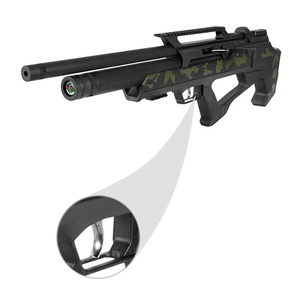 Carabina de Pressão PCP Effecto Zeon Camuflada Green Bullpup 5.5mm
