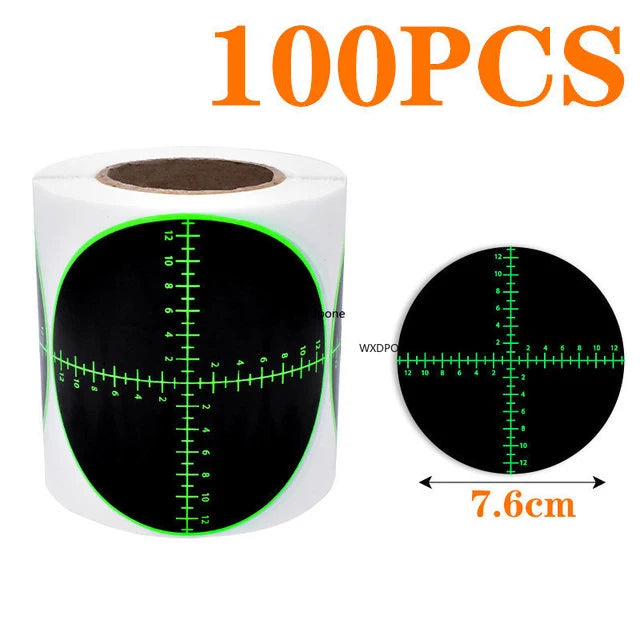 Alvos adesivos reativos Bullet Eye (100 unid.)