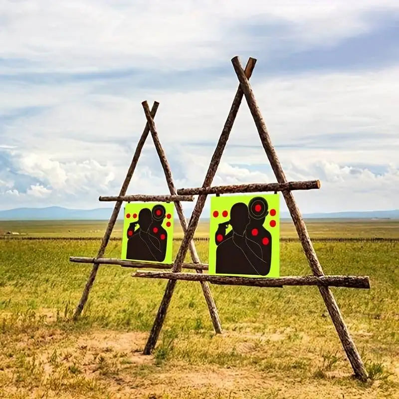 Alvos adesivos fluorescentes 8” (10/30 unid.)