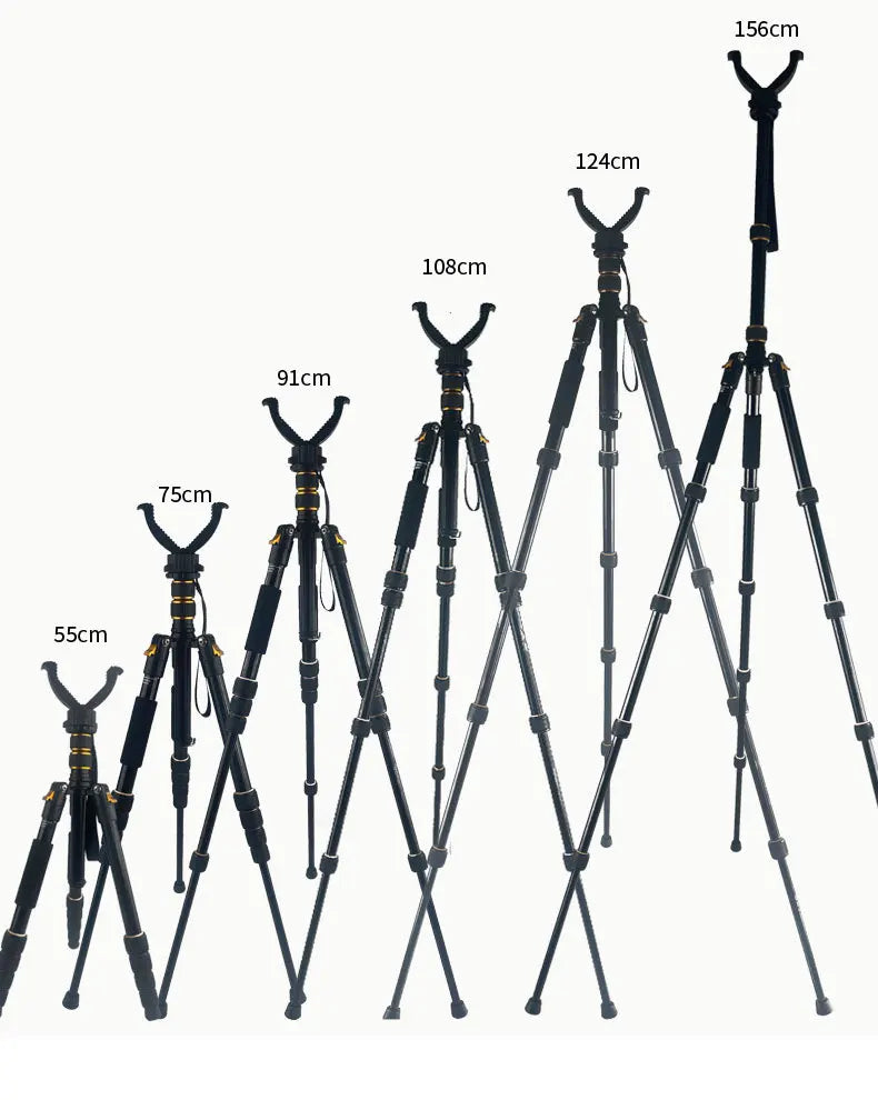 Tripé portátil em alumínio para caça e camping