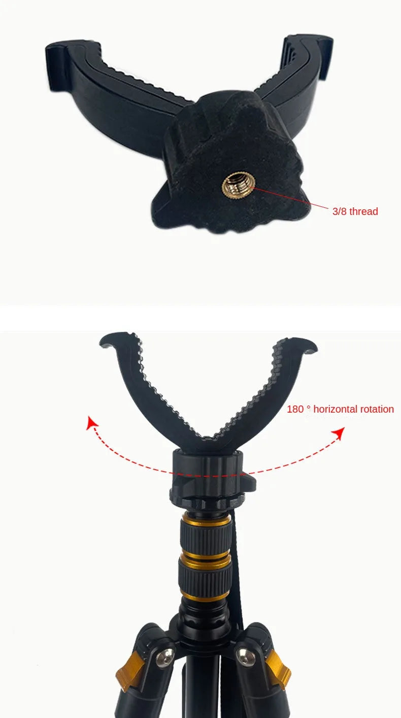 Tripé portátil em alumínio para caça e camping